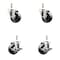 Service Caster 3 Inch 316SS Soft Rubber Wheel Swivel 1/2 Inch Threaded Stem Caster Brakes, 2PK SCC-SS316TS20S314-SRS-121315-2-TLB-2 - alternate 1